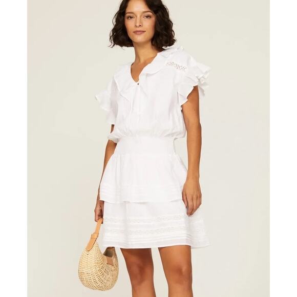 Lauren Ralph Lauren Dresses & Skirts - Lauren Ralph Lauren Nizaiah Lace Flutter Sleeve 100% Cotton Dress, Size 6, NWT